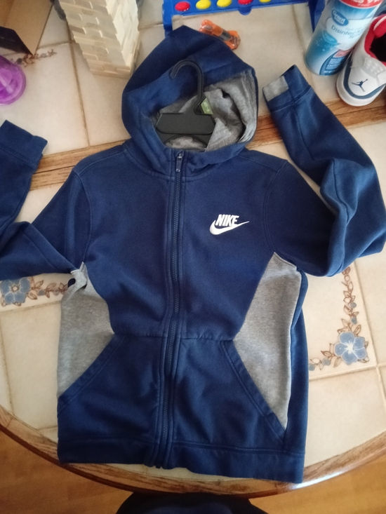 Nike Other - Nike Navy Blue and Gray Kids Zip-Up Hoodie